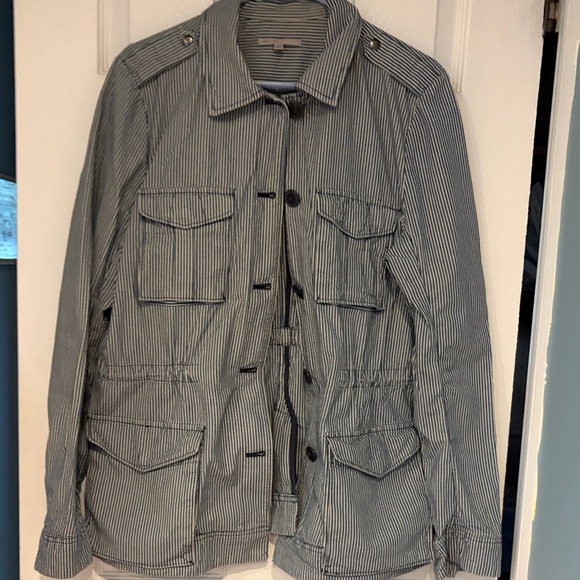 GAP Vintage  Women’s Striped Military Jacket - Navy and White - Picture 8 of 8